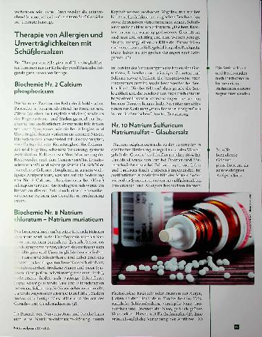 Vorschauseite 2: Hinter den Kulissen der Symptomatik Schüßler Salze und Homöopathie gegen Histaminintoleranz