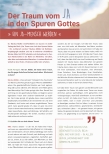 Vorschauseite 1: Der Traum vom JH in den Spuren Gottes