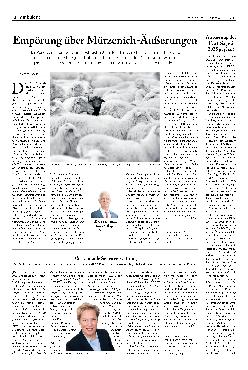 Vorschauseite 1: Empörung über Mützenich-Äußerungen