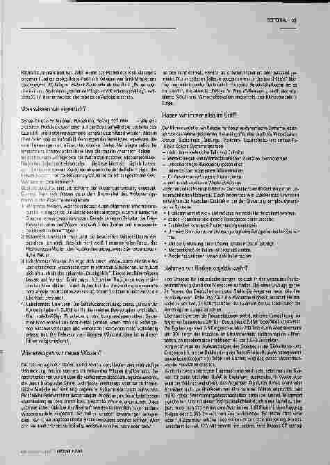 Vorschauseite 2: Risiken aus Unwissen