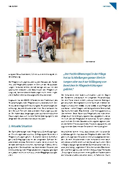 Vorschauseite 2: Verbot der Leiharbeit in der Pflege