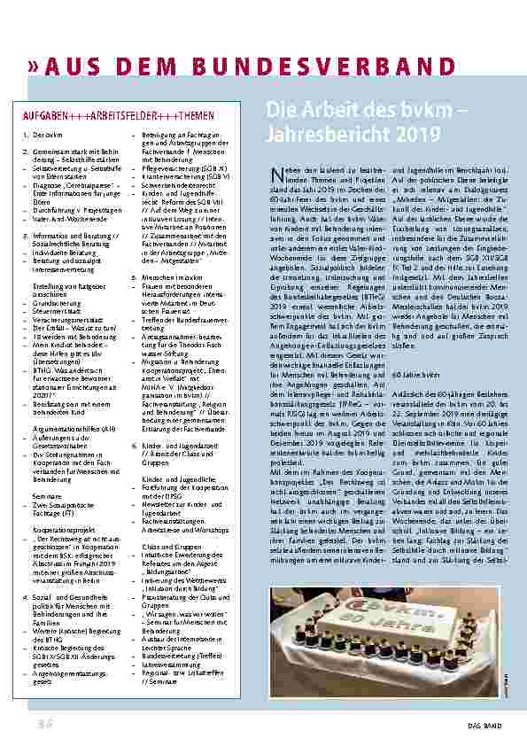 Vorschauseite 1: »Aus dem Bundesverband