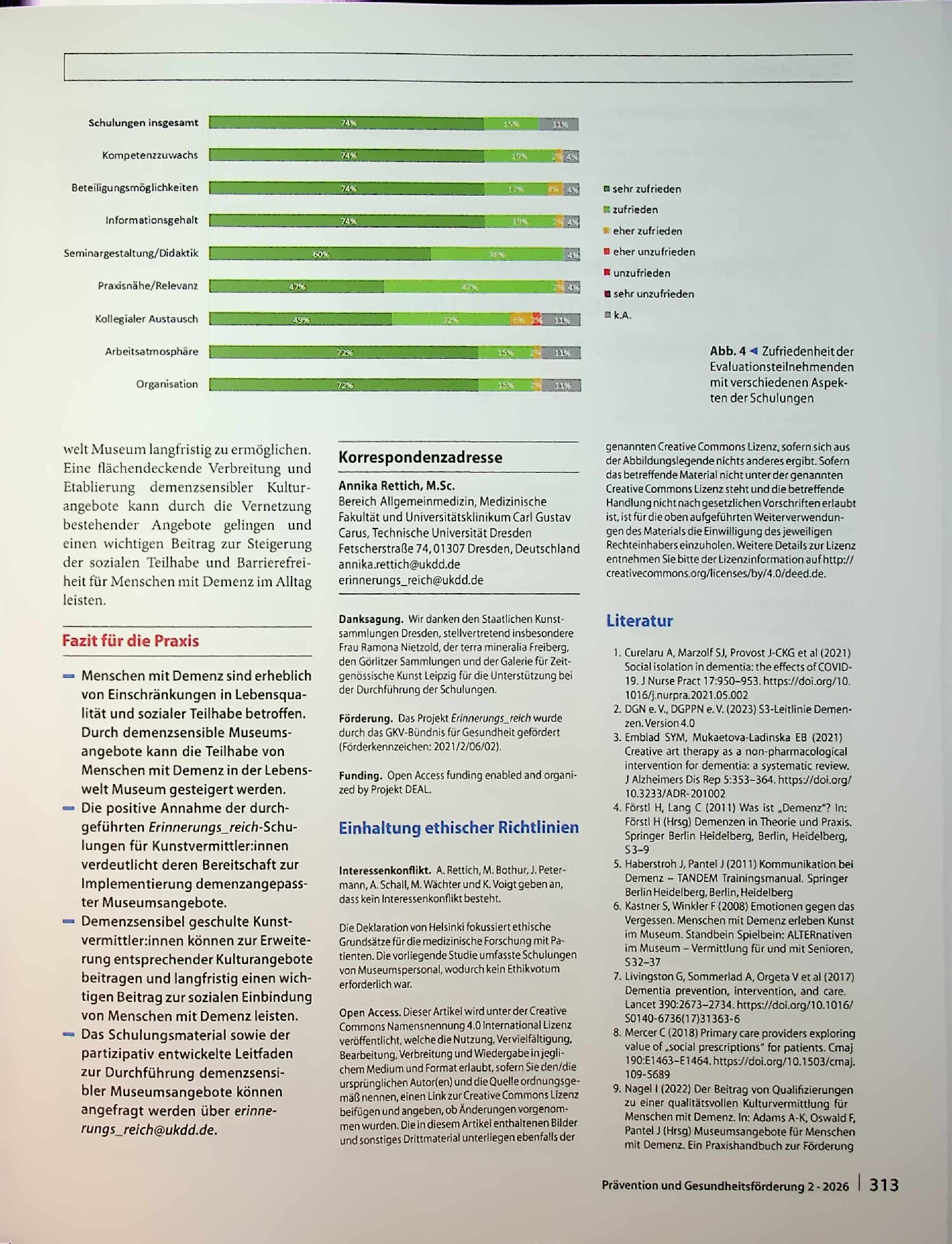 Vorschauseite 6: Demenzsensible Kunstvermittlung in Museen – Konzeption und Evaluation einer Schulung im Projekt Erinnerungs_reich