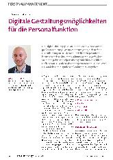 Vorschauseite 1: Digitale Gestaltungsmöglichkeiten für die Personalfunktion