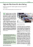 Vorschauseite 1: Digitale Plattform für den Dialog