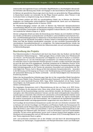 Vorschauseite 3: Nachhaltige und klimasensible Hebammenarbeit Entwicklung eines Moduls für das Studium
