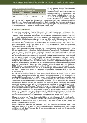 Vorschauseite 5: Nachhaltige und klimasensible Hebammenarbeit Entwicklung eines Moduls für das Studium