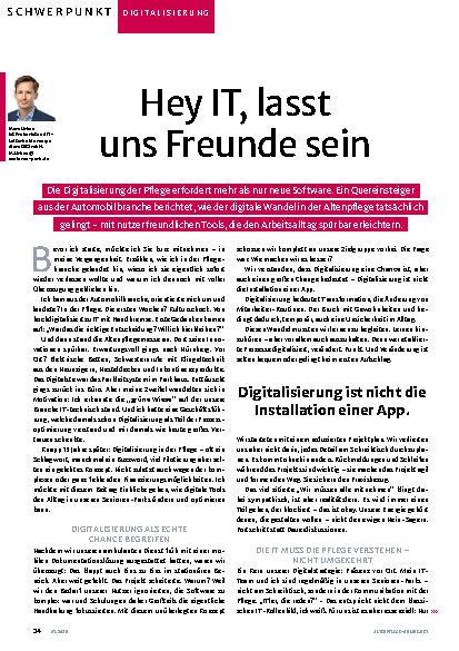 Vorschauseite 1: Hey IT, lasst uns Freunde sein