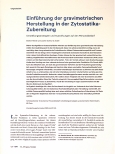 Vorschauseite 1: Einführung der gravimetrischen Herstellung in der Zytostatika-Zubereitung: Umstellungsstrategien und Auswirkungen auf den Personalbedarf