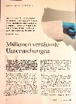 Vorschauseite 1: Millionen versäumte Untersuchungen
