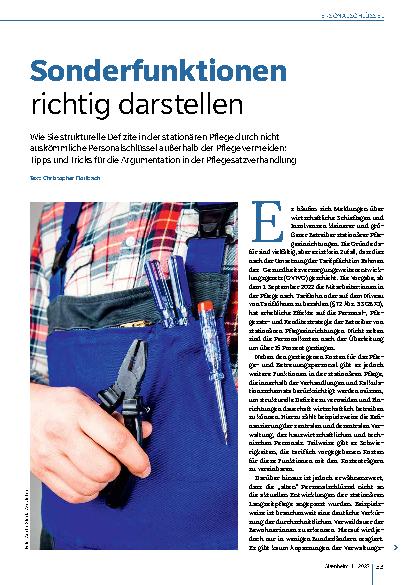 Vorschauseite 1: Sonderfunktionen richtig darstellen