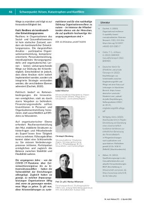Vorschauseite 4: Krisenfest trotz Dauerkrise? Wie Einrichtungen des Sozialund Gesundheitswesen Resilienz entwickeln