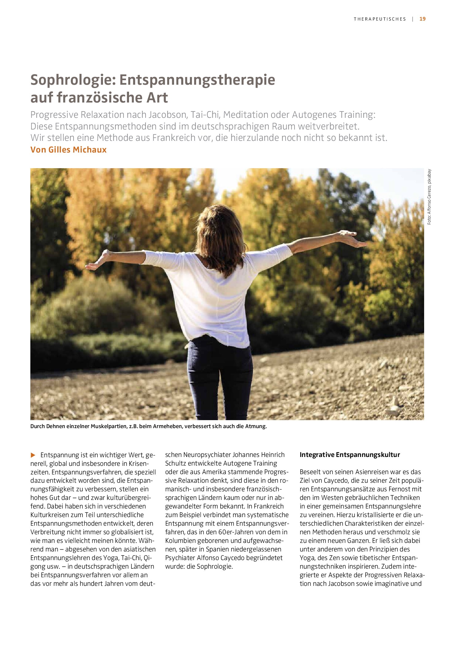 Vorschauseite 1: Sophrologie: Entspannungstherapie auf französische Art
