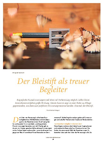 Vorschauseite 1: Der Bleistift als treuer Begleiter