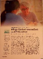 Vorschauseite 1: Pflege fördert Gesundheit und Prävention.