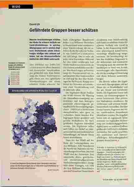 Vorschauseite 1: Covid-19 gefährdete Gruppen besser schützen
