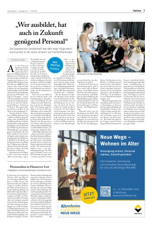 Vorschauseite 1: „Wer ausbildet, hat auch in Zukunft genügend Personal“