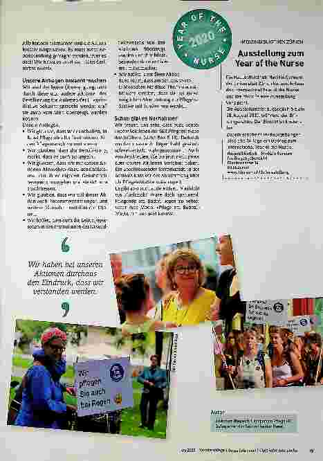 Vorschauseite 2: Im Zeichen der Sichtbarkeit. Eine Berufsgruppe marschiert.