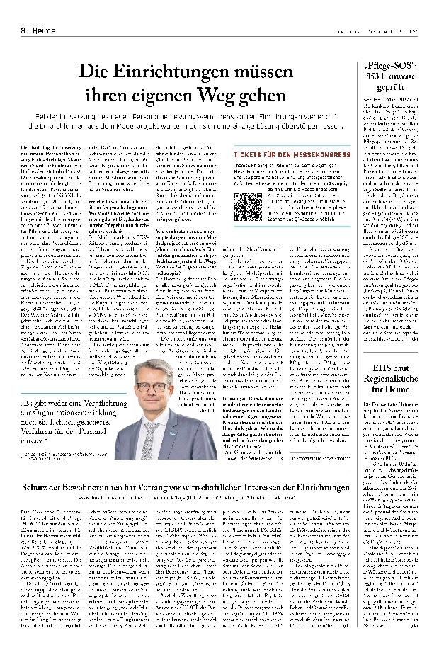 Vorschauseite 1: Die Einrichtungen müssen ihren eigenen Weg gehen.