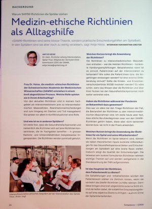 Vorschauseite 1: Medizin-ethische Richtlinien als ALLtagshilfe