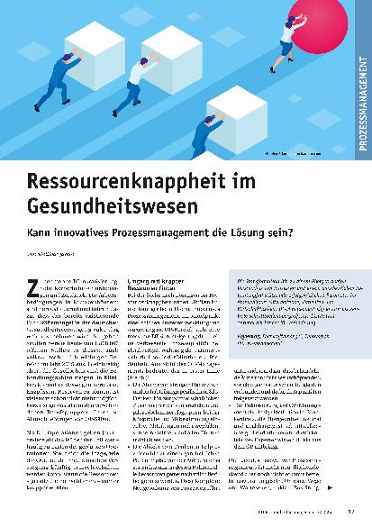 Vorschauseite 1: Ressourcenknappheit im Gesundheitswesen: Kann innovatives Prozessmanagement die Lösung sein?