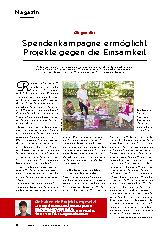 Vorschauseite 1: Spendenkampagne ermöglicht Projekte gegen die Einsamkeit