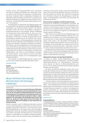 Vorschauseite 3: BVMed-Hygieneforum 2025: „Infektionsschutz rettet Leben“