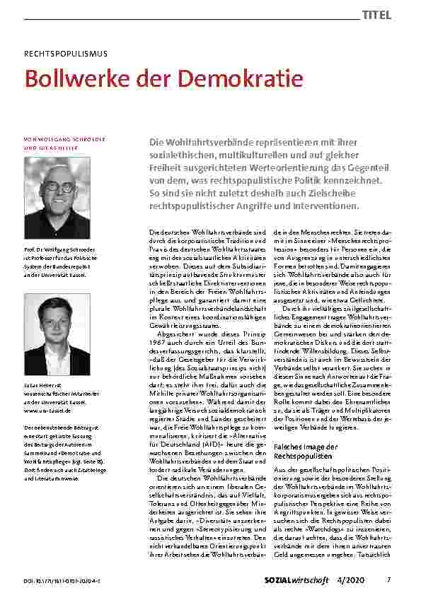 Vorschauseite 1: Bollwerke der Demokratie