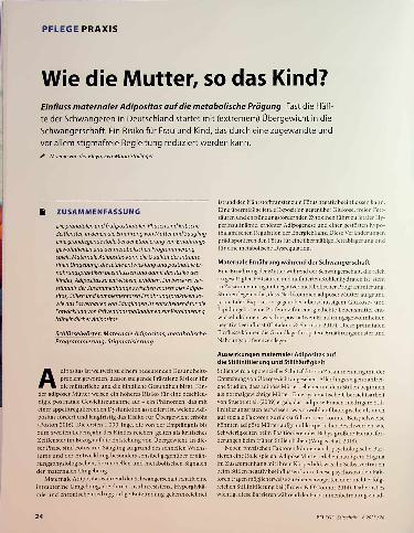 Vorschauseite 1: Wie die Mutter, so das Kind?