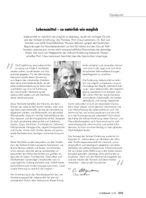 Vorschauseite 1: Lebensmittel – so natürlich wie möglich