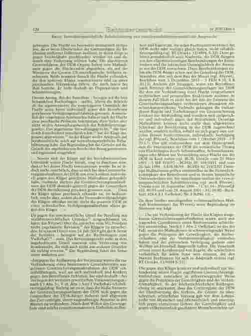 Vorschauseite 2: Verwaltungsrechtliche Rehabilitierung und sozialentschädigungsrechtliche Ansprüche wegen Gesundheitsschäden durch Grenzsicherungsmaßnahmen der ehem. DDR?