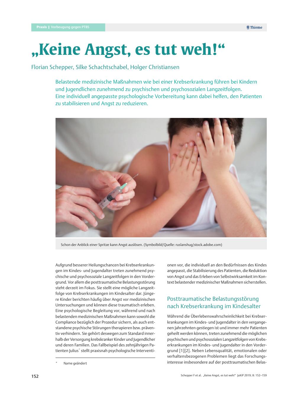 Vorschauseite 1: „Keine Angst, es tut weh!“
