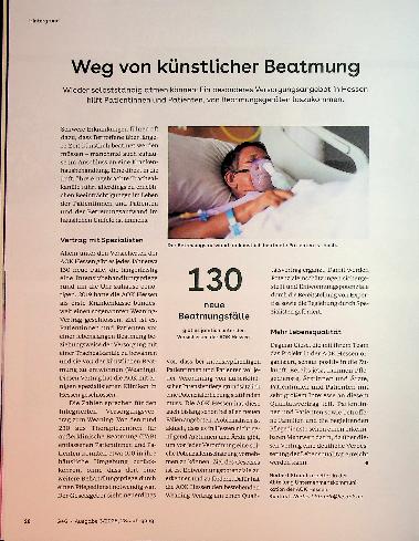 Vorschauseite 1: Weg von künstlicher Beatmung