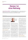 Vorschauseite 1: Humor ist eine Haltung.