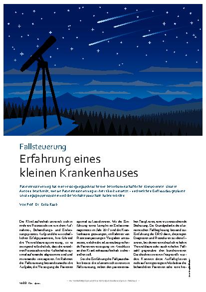 Vorschauseite 1: Erfahrung eines kleinen Krankenhauses
