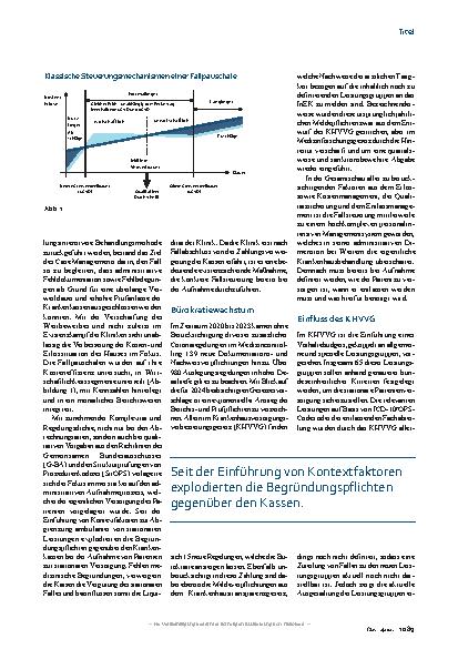 Vorschauseite 2: Erfahrung eines kleinen Krankenhauses