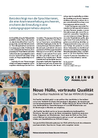 Vorschauseite 4: Erfahrung eines kleinen Krankenhauses