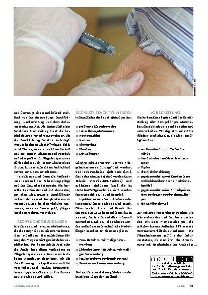 Vorschauseite 2: Injektionen unter Zeitdruck