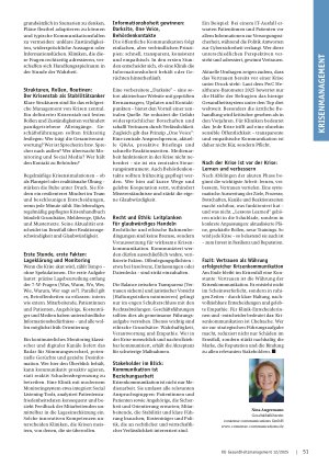 Vorschauseite 2: Krisenkommunikation im Gesundheitswesen Wenn Reputation und Vertrauen auf dem Spiel stehen