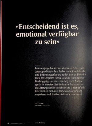 Vorschauseite 1: «Entscheidend ist es, emotional verfügbar zu sein»