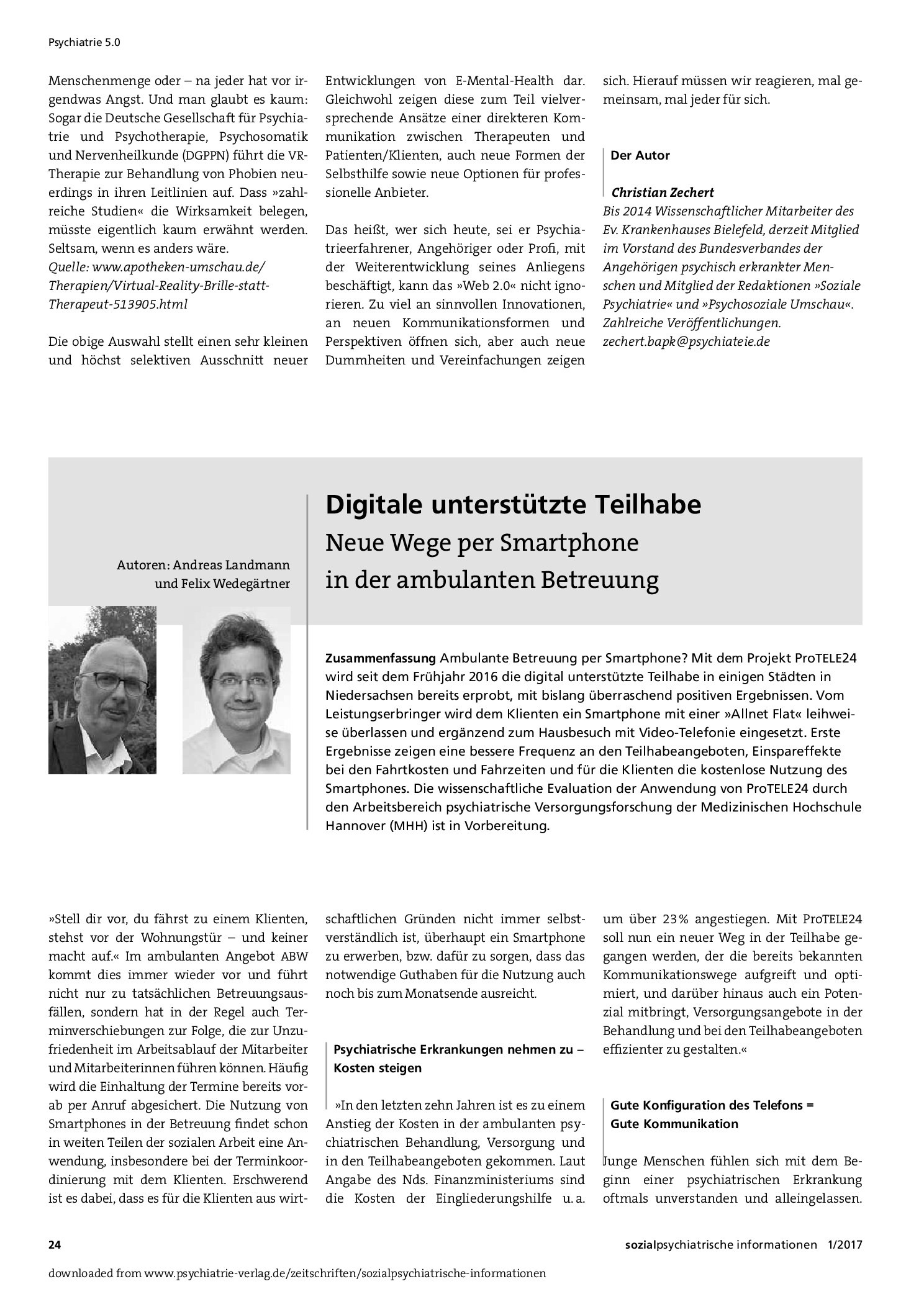 Vorschauseite 3: Kommt die Digitalisierung der Selbsthilfe?