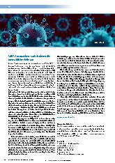 Vorschauseite 1: SARS-Coronaviren infizieren die menschliche Zelle.