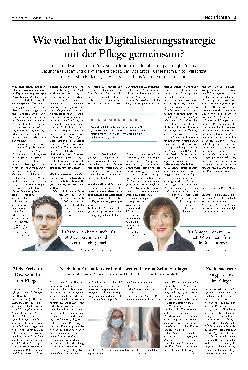 Vorschauseite 1: Wie viel hat die Digitalisierungsstrategie mit der Pflege gemeinsam?