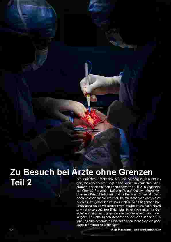 Vorschauseite 1: Zu Besuch bei Ärzte ohne Grenzen Teil 2