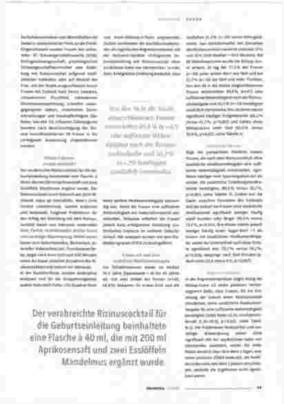 Vorschauseite 2: Wie wirkt Geburtseinleitung mit Rizinuscocktail?
