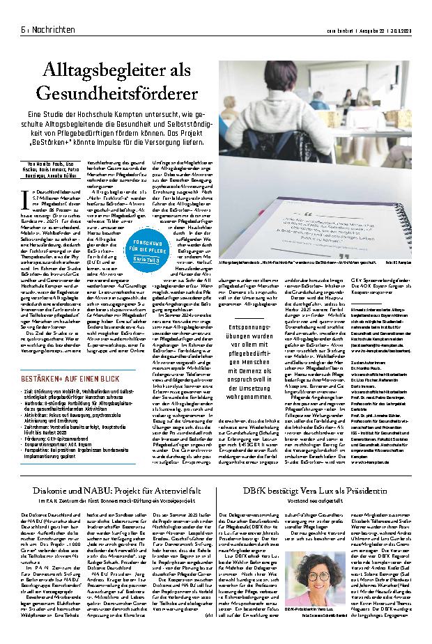 Vorschauseite 1: Alltagsbegleiter als Gesundheitsförderer