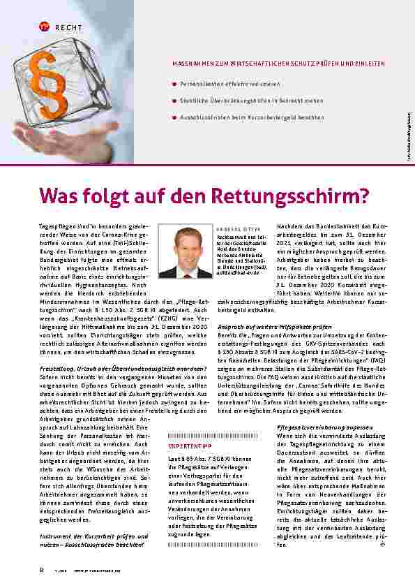 Vorschauseite 1: Was folgt auf den Rettungsschirm?