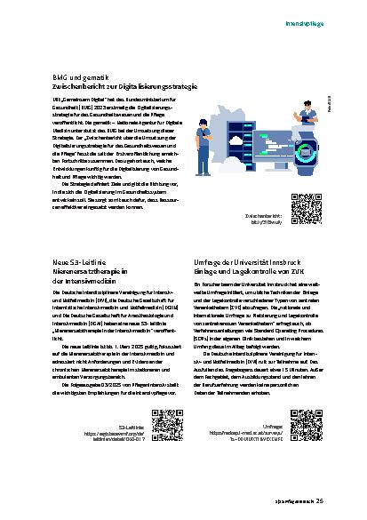 Vorschauseite 4: Intensivpflege Nachrichten