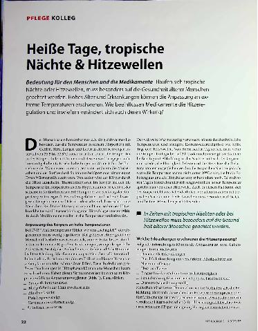 Vorschauseite 1: Heiße Tage, tropische Nächte & Hitzewellen