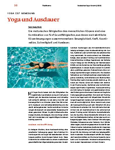 Vorschauseite 1: Yoga und Ausdauer